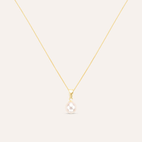 Collana Gabrielle Oro Giallo Perla D'Acqua Dolce - Collane Donna | Stroili