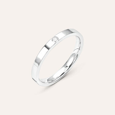 Fede Comoda 2.5 mm Oro Bianco Diamante