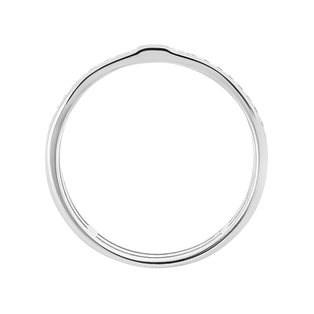 Anello Fascia Silver Shine Argento Rodiato Cubic Zirconia - Anelli a Fascia Larga Donna | Stroili