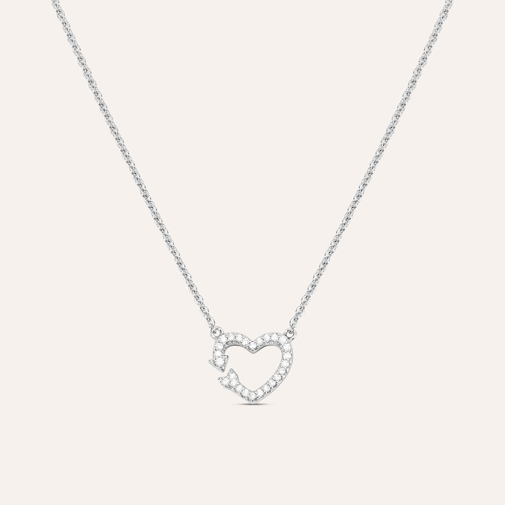 Collana Silver Moments Argento Rodiato Cubic Zirconia