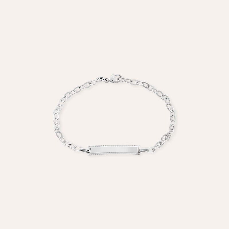 Bracciale bambino in oro bianco - Bracciali con Incisione Bambino | Stroili