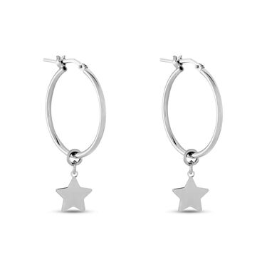 Orecchini A Cerchio Silver Collection Argento Rodiato
