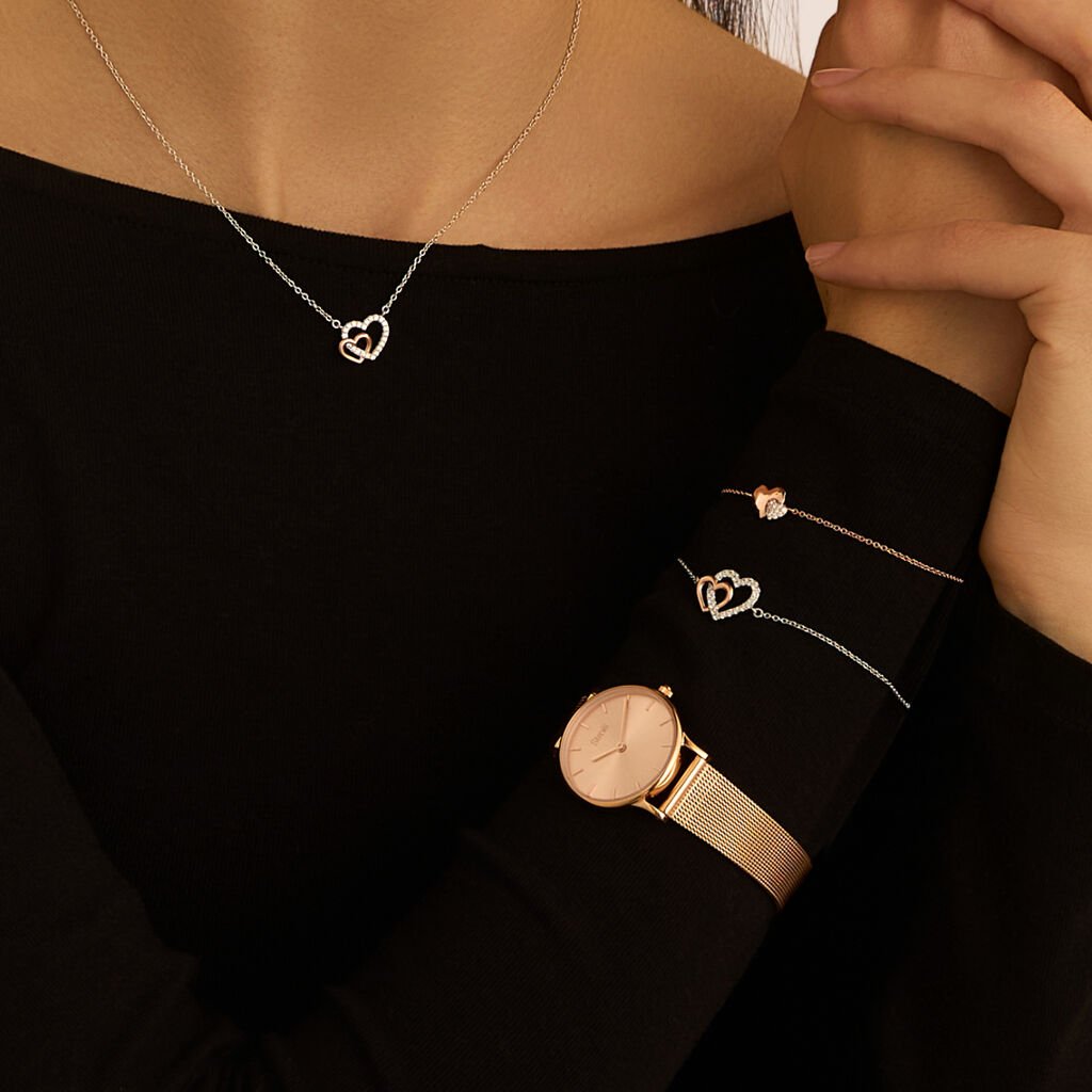 Bracciale Silver Moments Argento Rosa Cubic Zirconia