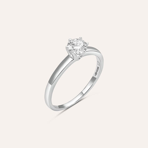 Anello Solitario Diamade Oro Bianco Diamante Lab-Grown - Anelli con Pietre Donna | Stroili