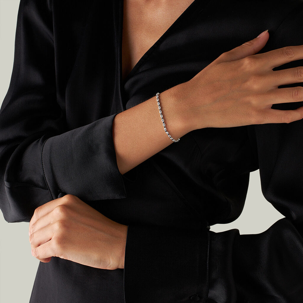 Bracciale Tennis Silver Elegance Argento Rodiato Cubic Zirconia - Bracciali Donna | Stroili