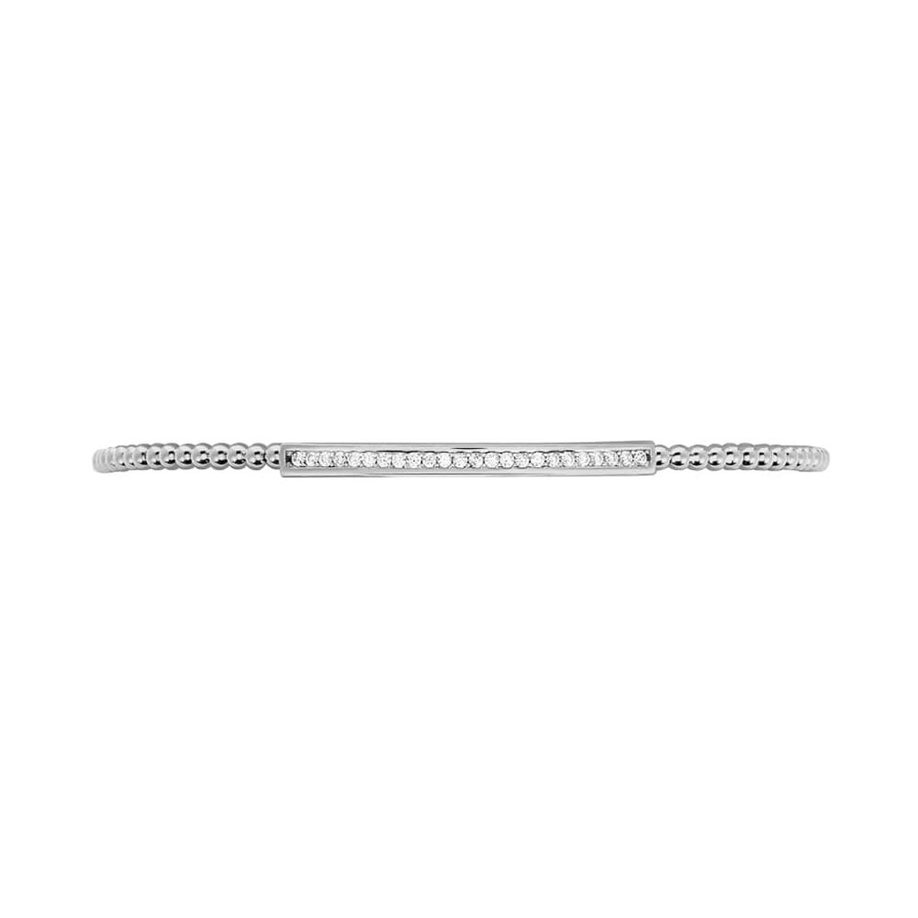 Bangle Silver Elegance Argento Rodiato Cubic Zirconia - Bracciali Rigidi Donna | Stroili