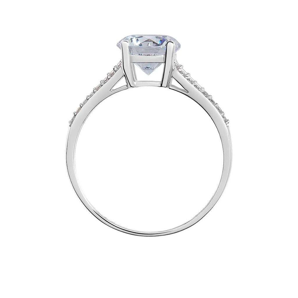 Anello Solitario Claire Oro Bianco Cubic Zirconia - Anelli con Pietre Donna | Stroili