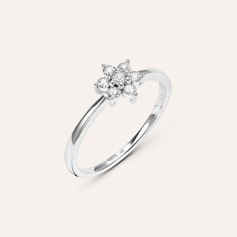 Anello Solitario Sophia Oro Bianco Diamante - Anelli con Pietre Donna | Stroili