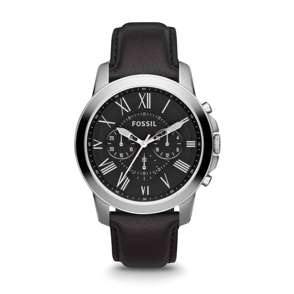Orologio Cronografo Uomo Fossil Grant quadrante nero FS4812