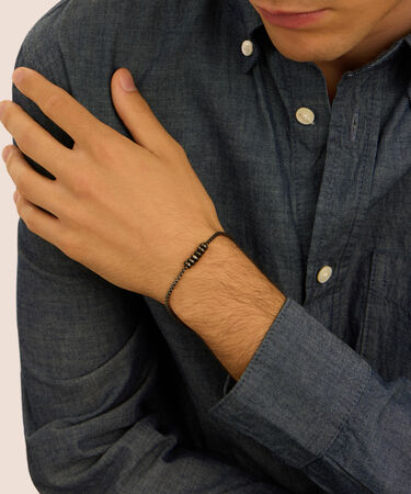 Bead Essential Code Acciaio Nero