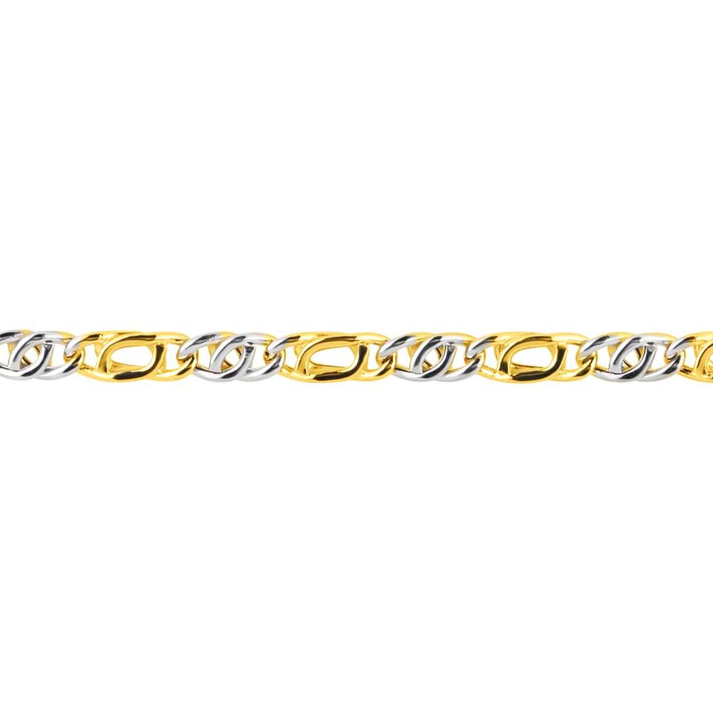Bracciale Catena Oro Uomo Oro Bicolore - Bracciali Uomo | Stroili