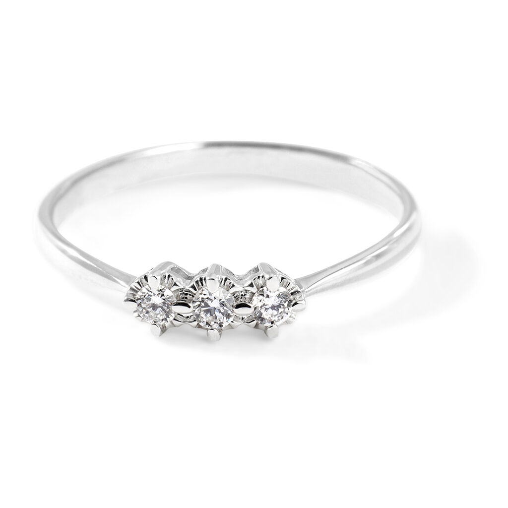 Anello Trilogy Diamazing Oro Bianco Diamante - Anelli con Pietre Donna | Stroili