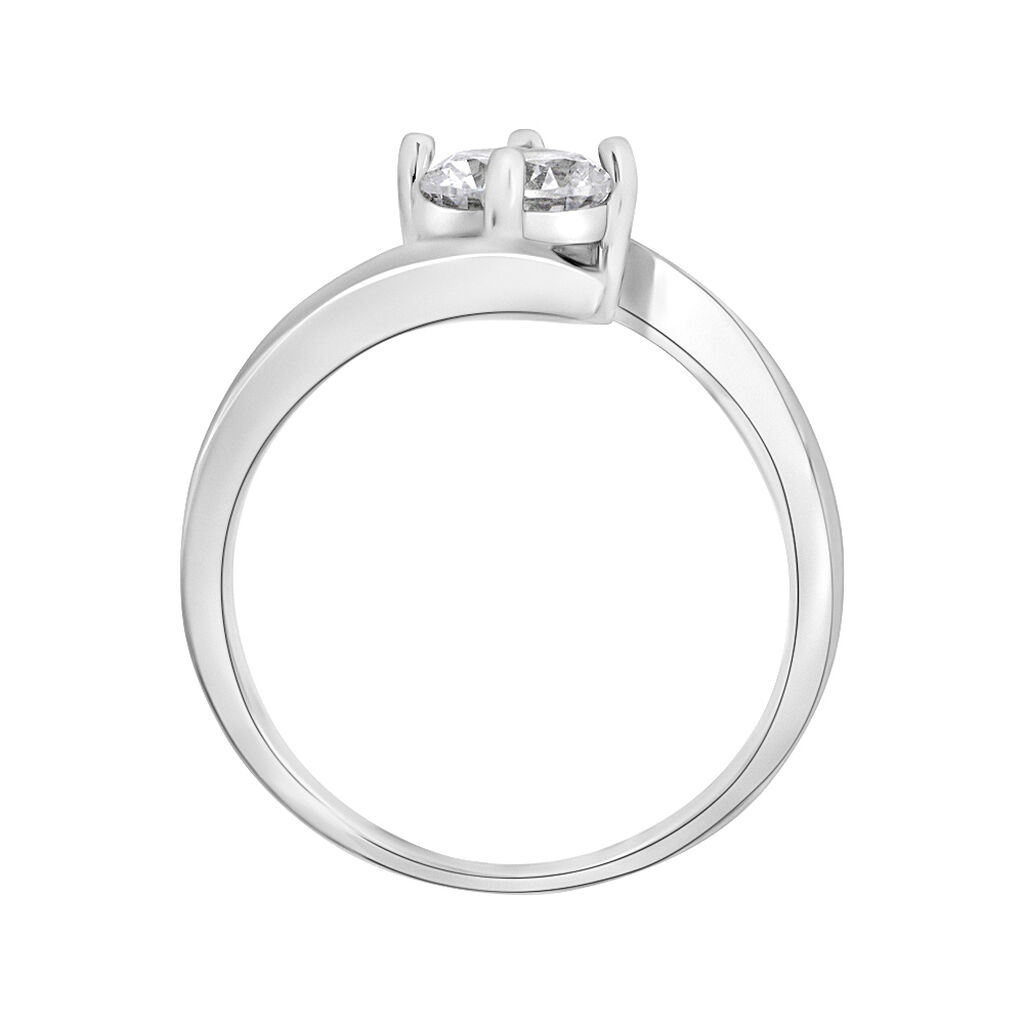 Anello Solitario Silver Elegance Argento Rodiato Cubic Zirconia - Anelli con Pietre Donna | Stroili