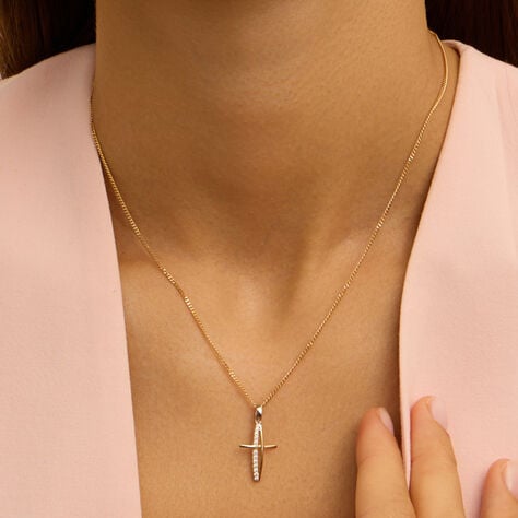 Pendente Holy Oro Bicolore Cubic Zirconia - Ciondoli Donna | Stroili