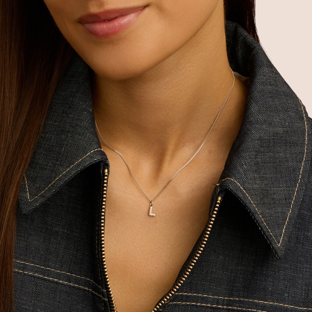 Pendente Love Beats Argento Rodiato Cubic Zirconia