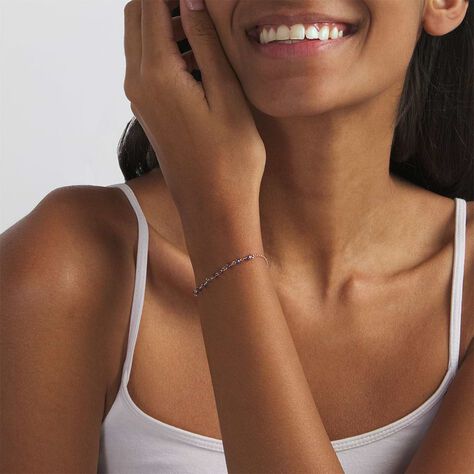 Bracciale Rosario Silver Soul Argento Rosa Cristallo - Bracciali con Rosario Donna | Stroili