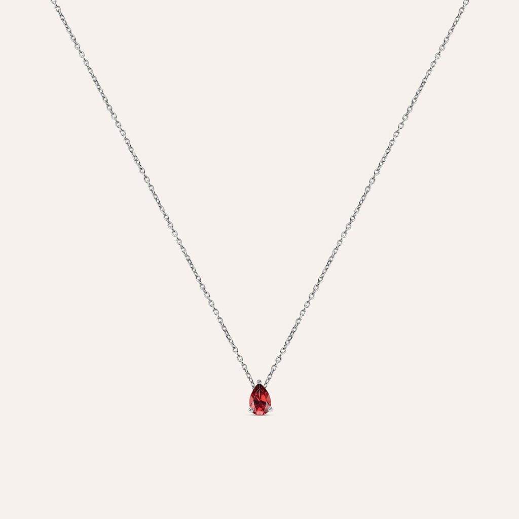 Collana Punto Luce Jasmine Oro Bianco Rodolite