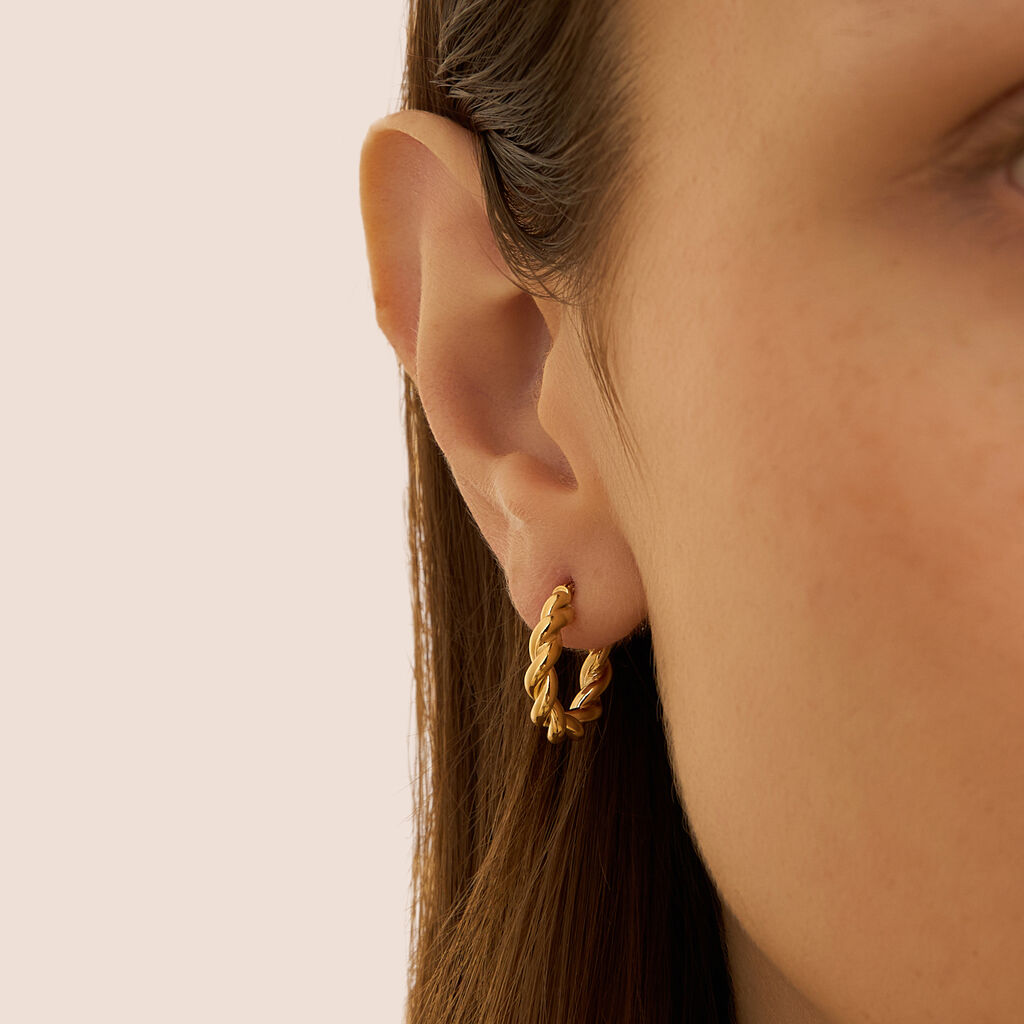 Orecchini A Cerchio Toujours Oro Giallo