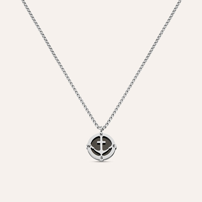 Collana Man Code Acciaio Bicolore Bianco / Nero - Collane Uomo | Stroili