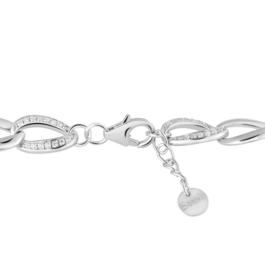 Bracciale Catena Silver Shine Argento Rodiato Cubic Zirconia - Bracciali Donna | Stroili