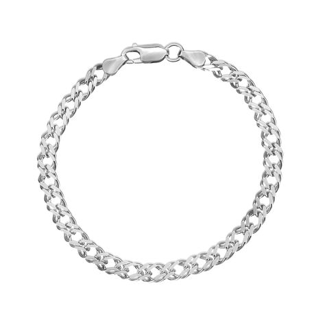 Bracciale Catena Gentleman Argento Rodiato - Bracciali Uomo | Stroili