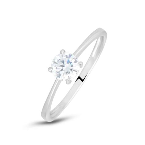 Anello Solitario Claire Oro Bianco Cubic Zirconia - Anelli con Pietre Donna | Stroili