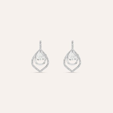 Orecchini Pendenti Silver Elegance Argento Rodiato Cubic Zirconia - Orecchini Pendenti Donna | Stroili