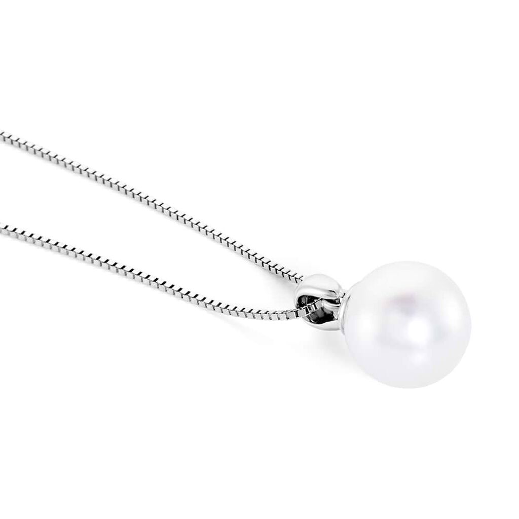 Collana Gabrielle Oro Bianco Perla Akoya - Collane Donna | Stroili