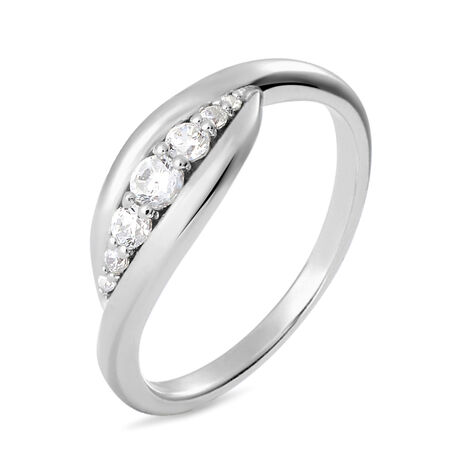 Anello Riviere Silver Shine Argento Rodiato Cubic Zirconia - Anelli Riviere Donna | Stroili