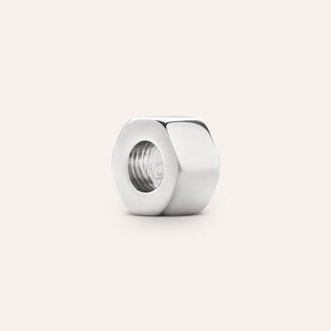Bead Essential Code Acciaio Bicolore Bianco / Nero - Beads Uomo | Stroili