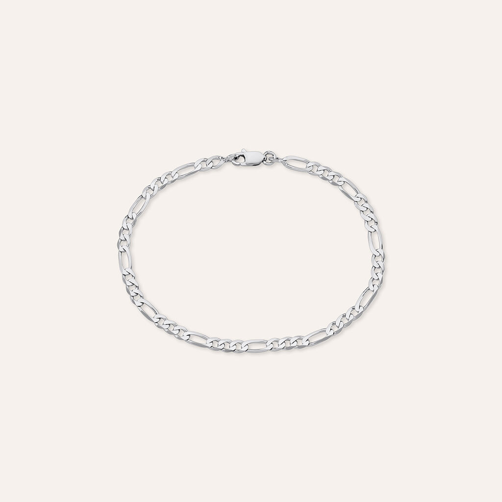 Bracciale Catena Gentleman Argento Rodiato