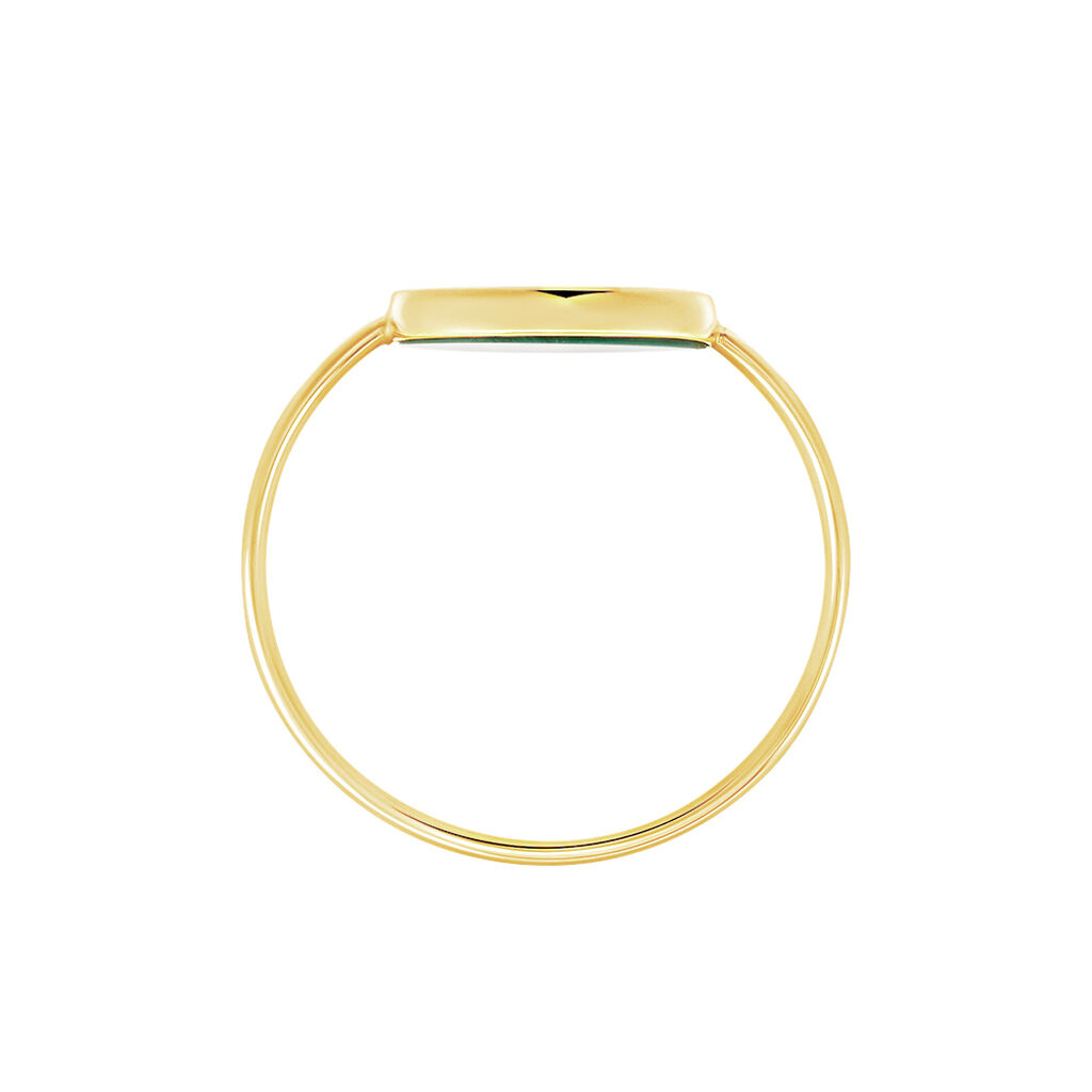 Anello Beverly Oro Giallo Malachite - Anelli con Pietre Donna | Stroili