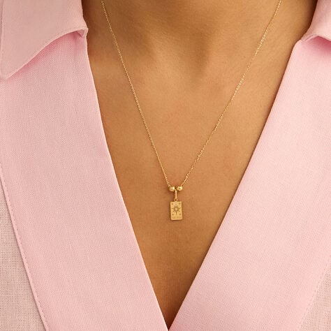 Pendente Tarocchi Carta Delle Stelle Po&egrave;me Oro Giallo - Ciondoli Donna | Stroili