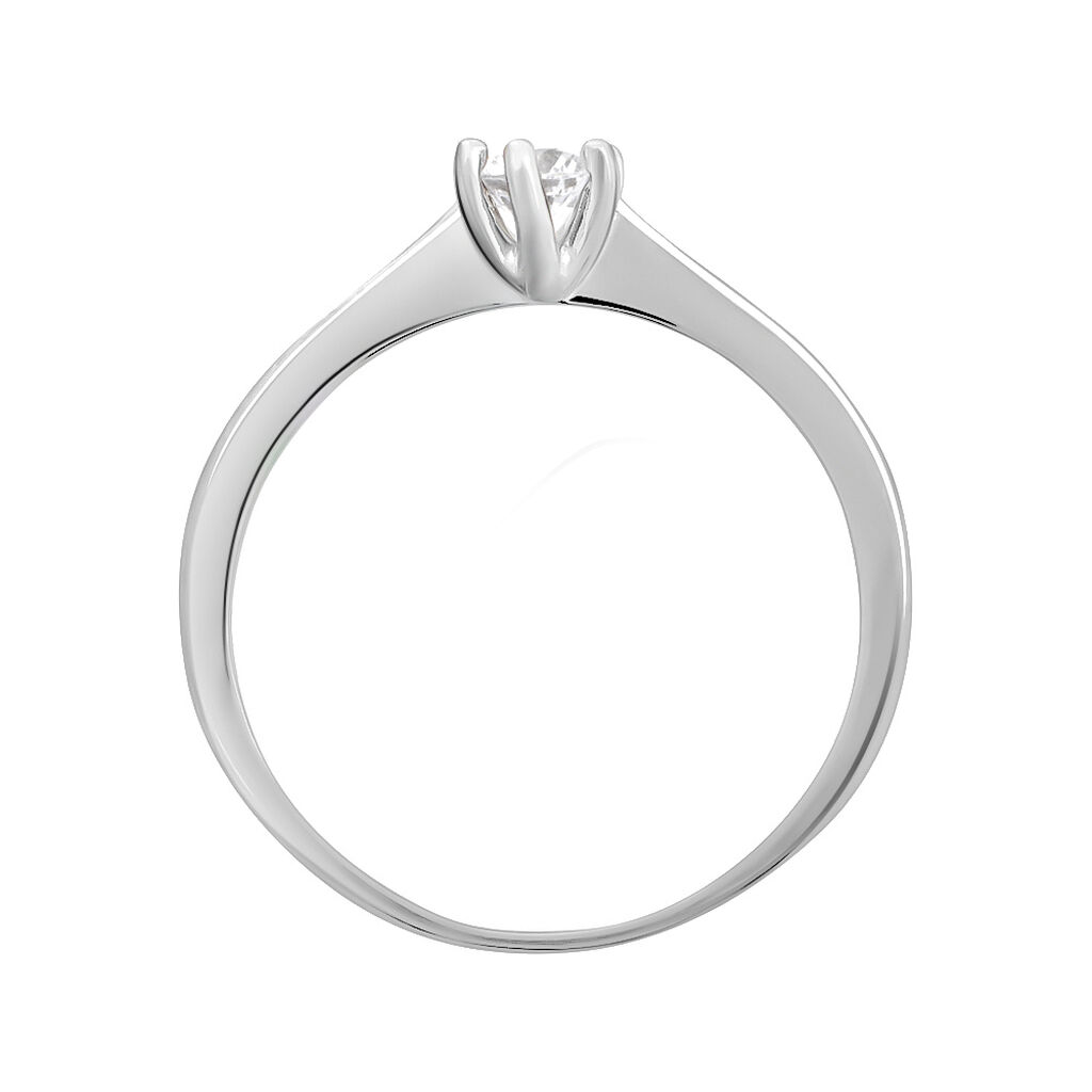 Anello Solitario Silver Elegance Argento Rodiato Cubic Zirconia - Anelli con Pietre Donna | Stroili