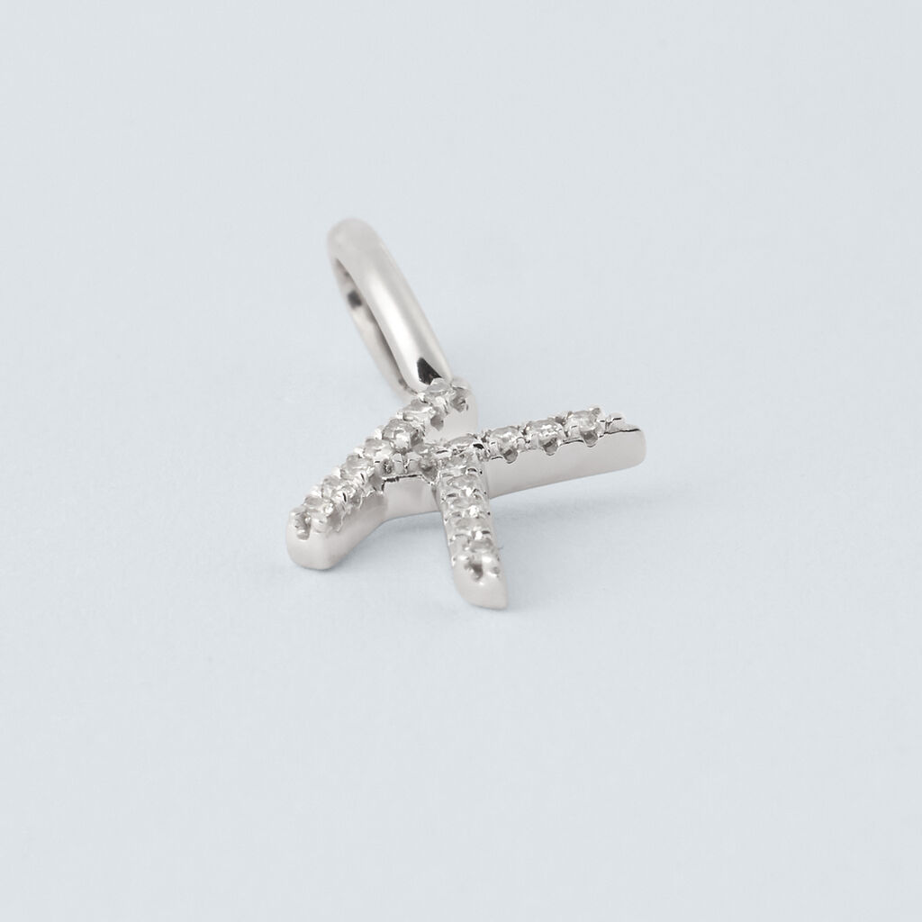 Pendente Sophia Oro Bianco Diamante - Ciondoli Donna | Stroili