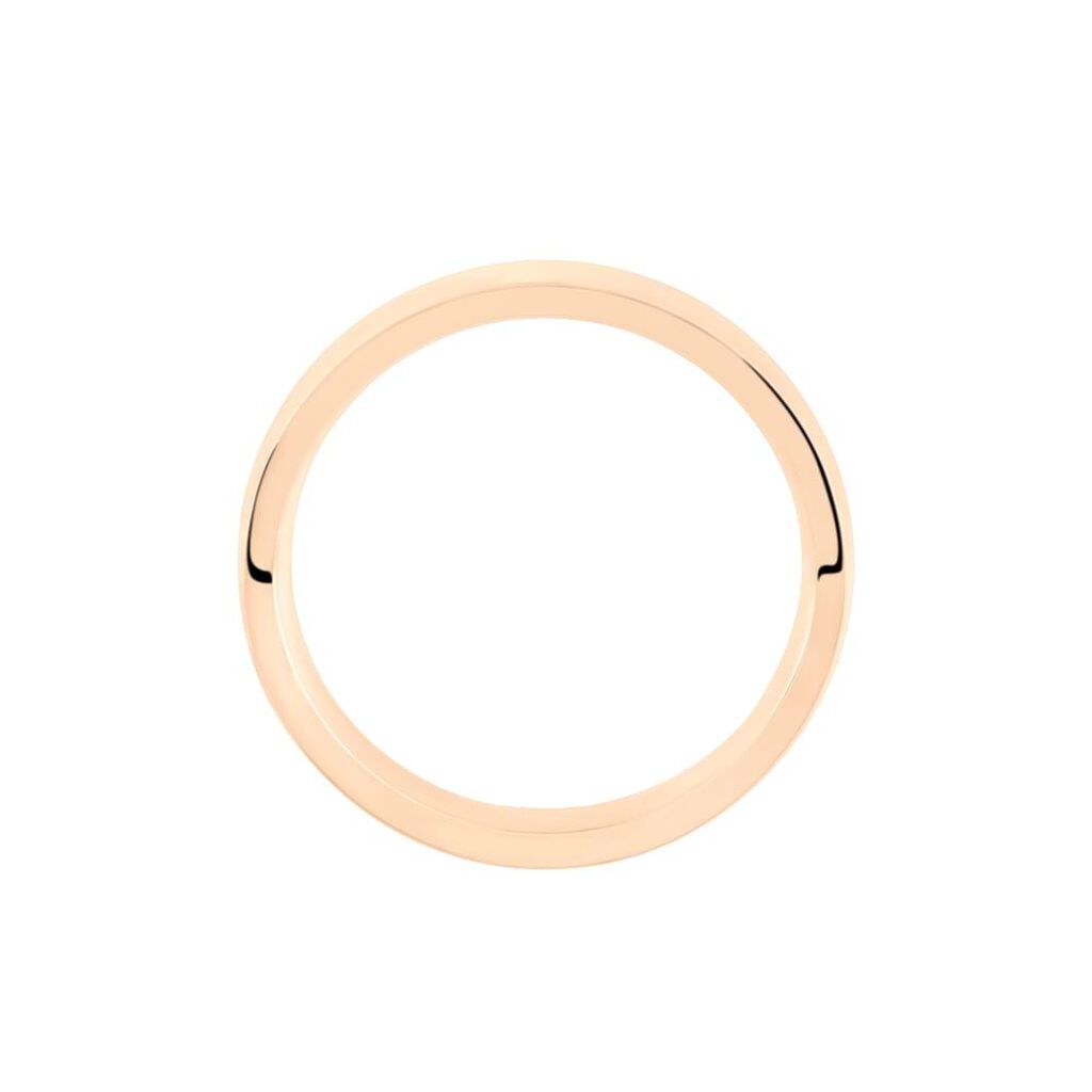 Fede Comoda Leggera Squadrata 4 mm Oro Rosa