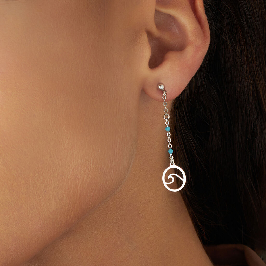 Orecchini Pendenti Silver Collection Argento Rodiato Pietra sintetica - Orecchini Pendenti Donna | Stroili