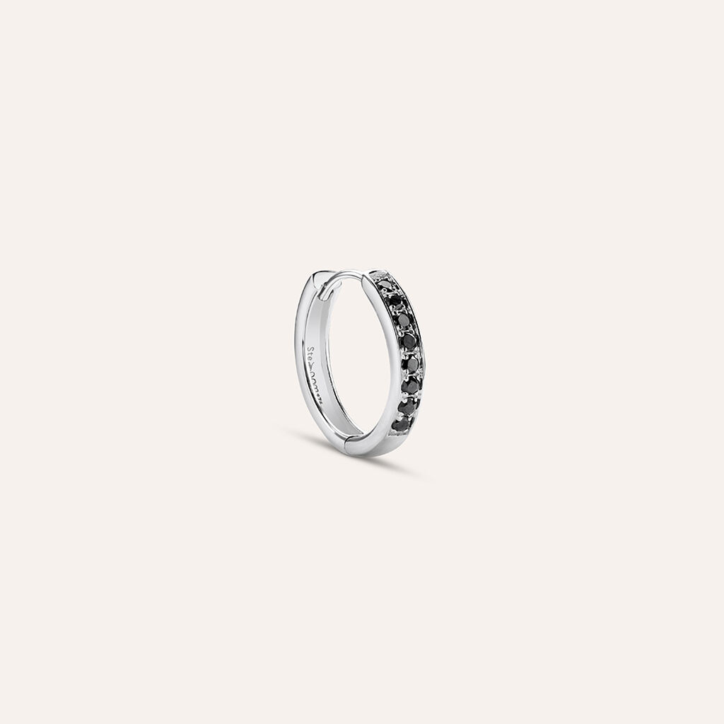 Mono Orecchino A Cerchio L'homme Diamant Oro Bianco Diamante - Mono Orecchino Uomo | Stroili
