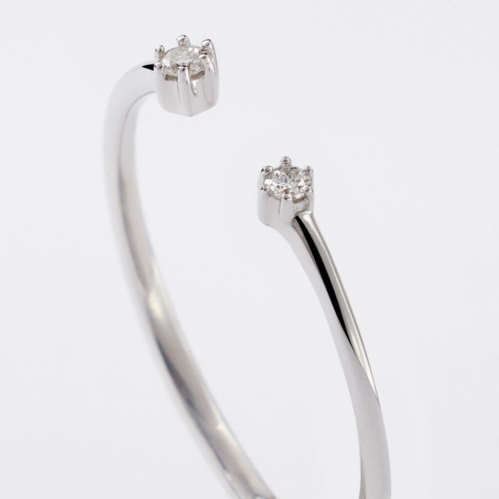 Anello Bilogy Sophia Oro Bianco Diamante - Anelli con Pietre Donna | Stroili