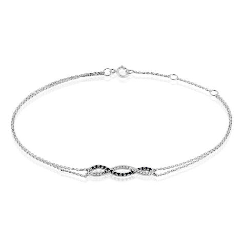 Bracciale Charlotte Oro Bianco Zaffiro Diamante - Bracciali Donna | Stroili