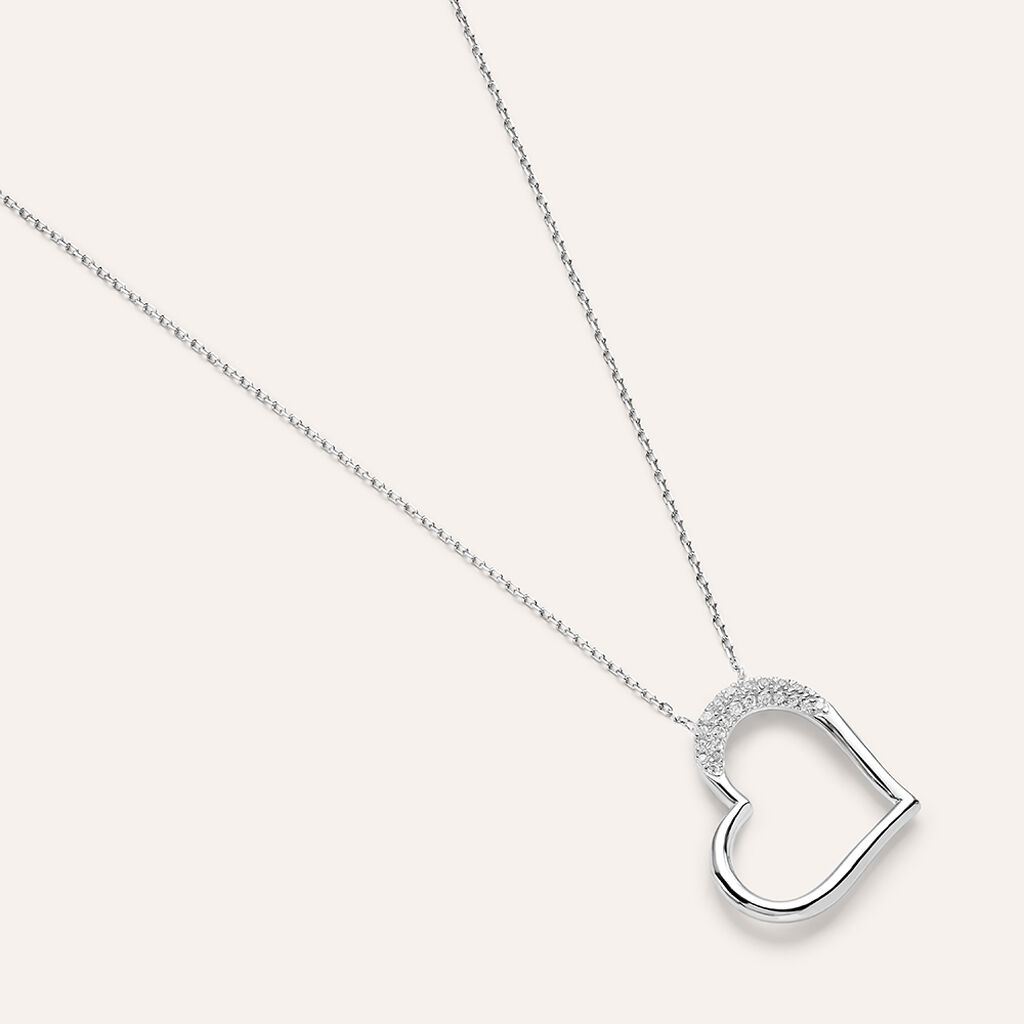 Collana Claire Oro Bianco Cubic Zirconia - Collane Donna | Stroili