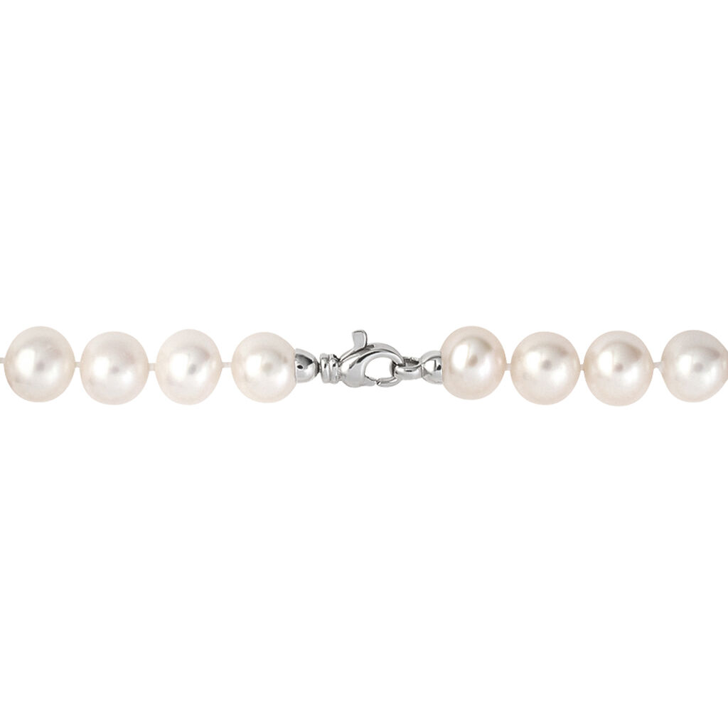 Collana Gabrielle Oro Bianco Perla D'Acqua Dolce - Collane Donna | Stroili