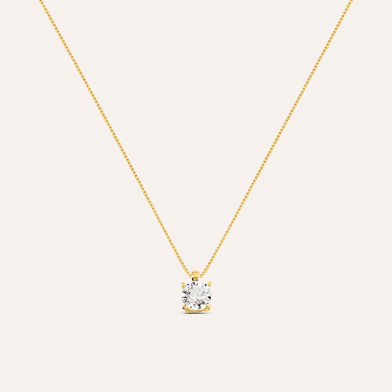 Collana Punto Luce Diamotion Oro Giallo Diamante - Collane Punto Luce Donna | Stroili