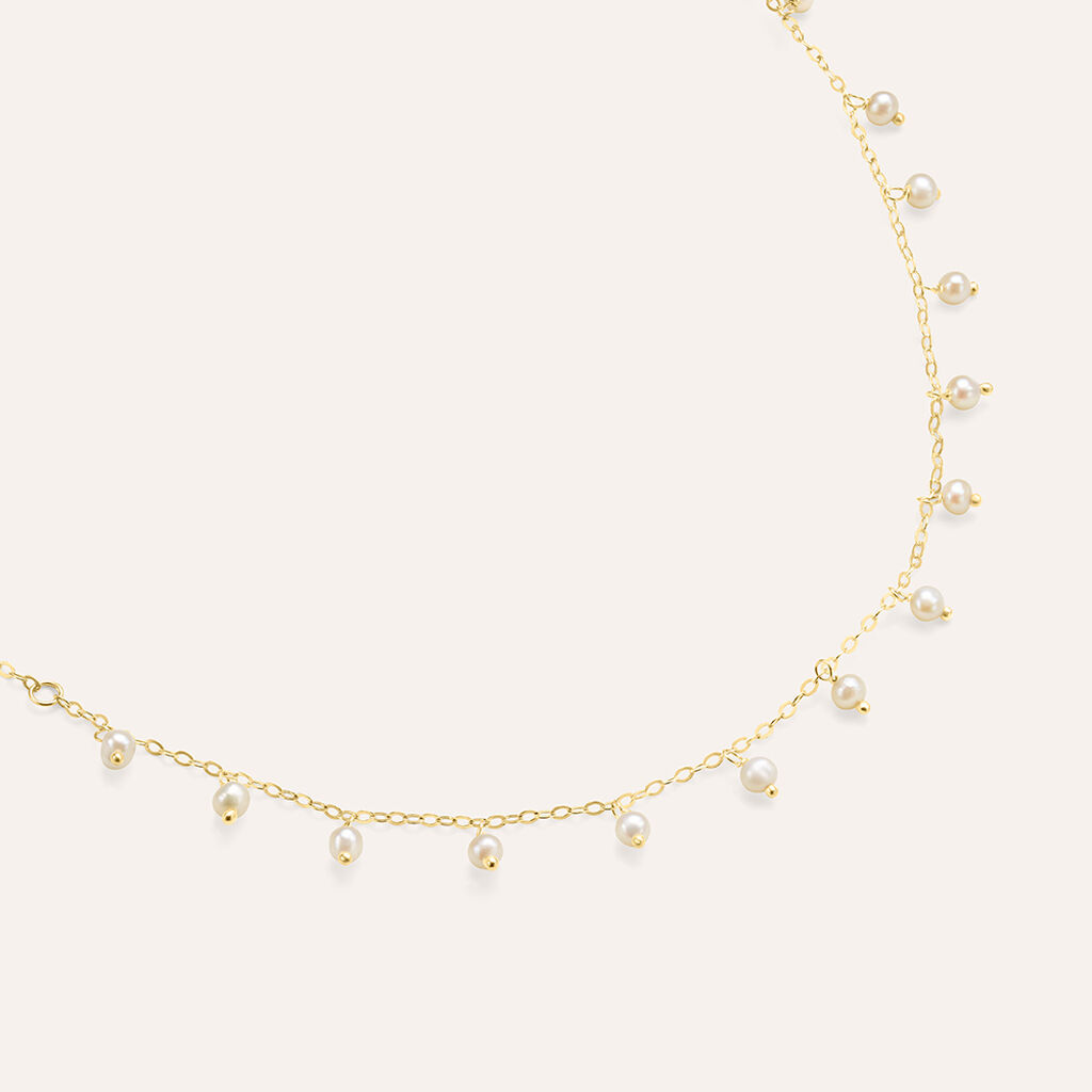 Bracciale Gabrielle Oro Giallo Perla D'Acqua Dolce