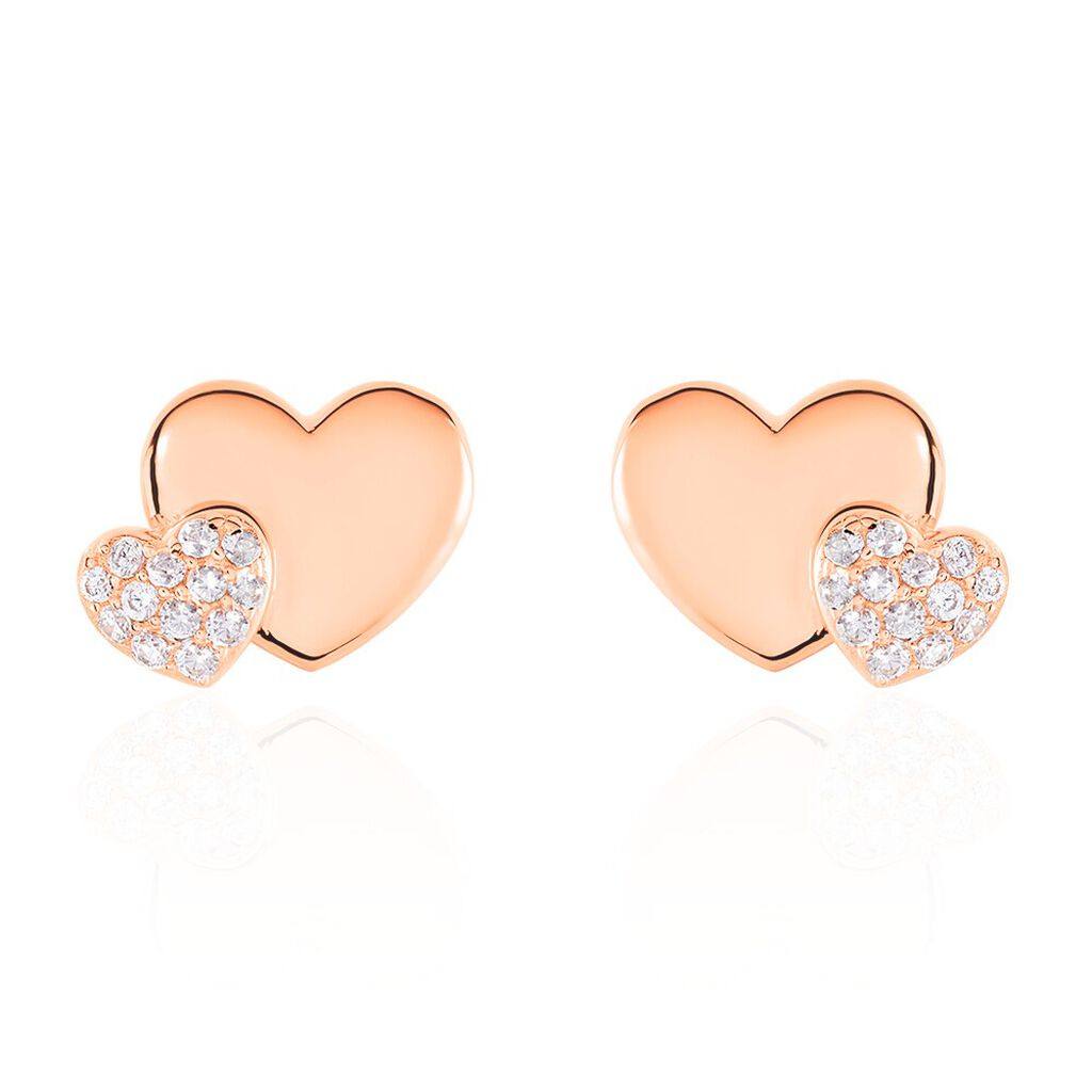 Orecchini Lobo Silver Moments Argento Rosa Cubic Zirconia - Orecchini a Lobo Donna | Stroili