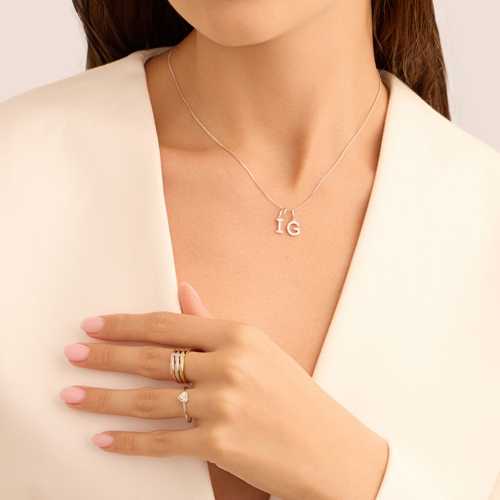 Pendente Sophia Oro Bianco Diamante