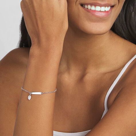 Bracciale Con Targhetta Silver Soul Argento Rodiato - Bracciali con Incisione Donna | Stroili