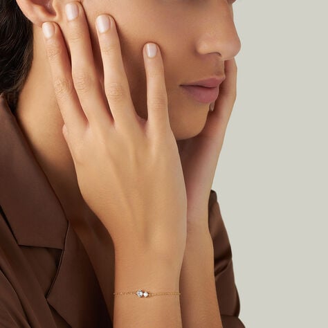 Bracciale Doppio Punto Luce Claire Oro Giallo Cubic Zirconia - Bracciali Amicizia Donna | Stroili