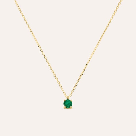 Collana Punto Luce Charlotte Oro Giallo Smeraldo - Collane Punto Luce Donna | Stroili