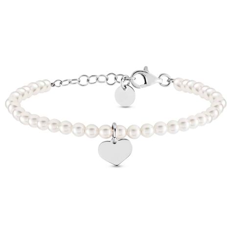 Bracciale Silver Pearls Argento Rodiato Perla sintentica - Bracciali con Incisione Donna | Stroili